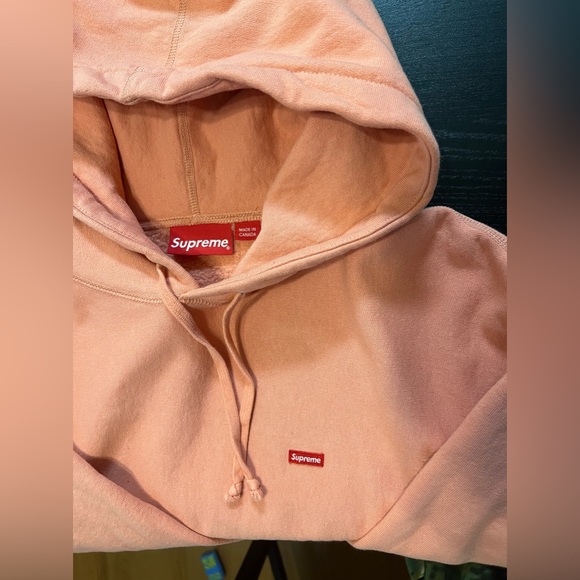 SUPREME Hoodie & Sweat Pant matching SET Dark Peach Size M/L - Picture 3 of 6